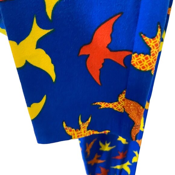 LulaRoe Women Leggings‎ Tall & Curvy Colorful Bird Print Multicolor Casual - Picture 6 of 9